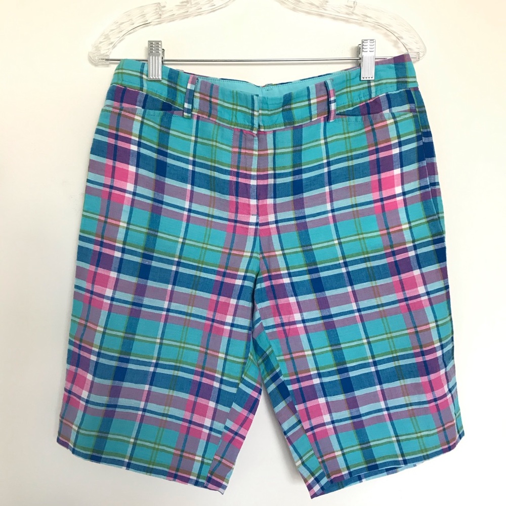 NEW Talbots Plaid Perfect Short